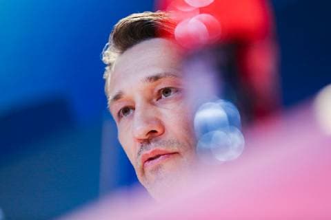Trainer Niko Kovac (FC Bayern Muenchen) bei der Pressekonferenz GER, Fussball, UEFA Champions League, Abschlusstraining FC Bayern Muenchen, 12.03.2019 Muenchen Copyright: xTomxWellerx xEibner-Pressefotox EP_eer