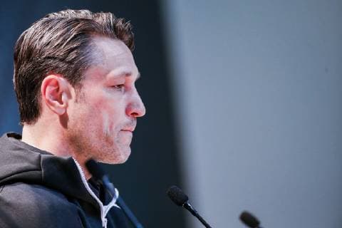 Trainer Niko Kovac (FC Bayern Muenchen) bei der Pressekonferenz GER, Fussball, UEFA Champions League, Abschlusstraining FC Bayern Muenchen, 12.03.2019 Muenchen Copyright: xTomxWellerx xEibner-Pressefotox EP_eer