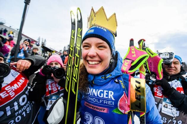 Sport Themen der Woche KW11 Sport Bilder des Tages 190312 Hanna Öberg of Sweden celebrates after the Women s 15 km Individual during the IBU World Championships Biathlon on March 12, 2019 in Östersund. Photo: Petter Arvidson BILDBYRAN kod PA 92259 *** 190312 Hanna Öberg of Sweden celebrates after the Women s 15 km Individual during the IBU World Championships Biathlon on March 12 2019 in Östersund Photo Petter Arvidson BILDBYRAN kod PA 92259,  Copyright: PETTERxARVIDSON BB190312PA236