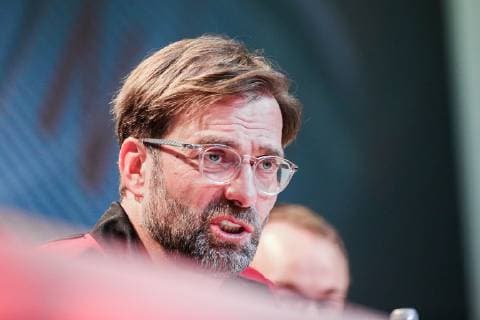Trainer Juergen Klopp (FC Liverpool) bei der Pressekonferenz GER, Fussball, UEFA Champions League, Pressekonferen FC Liverpool, 12.03.2019 Muenchen Copyright: xTomxWellerx xEibner-Pressefotox EP_eer