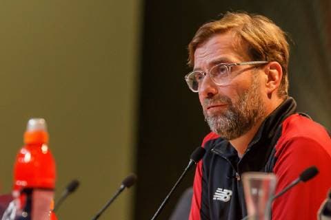 Deutschland, Muenchen 12.03.2019, UEFA Champions League - 2018 19 Season, Round of 16, Second leg, FC Bayern Muenchen- Liverpool FC, Pressekonferenz Liverpool FC, Trainer Juergen Klopp (LFC) ( DeFodi048