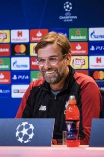 12.03.2019, xkvx, Fussball UEFA Champions League, FC Bayern Muenchen - FC Liverpool - Pressekonferenz und Training emspor, v.l. Head Coach Trainer Juergen Klopp (FC Liverpool) (DFL DFB REGULATIONS PROHIBIT ANY USE OF PHOTOGRAPHS as IMAGE SEQUENCES and or QUASI-VIDEO) Muenchen