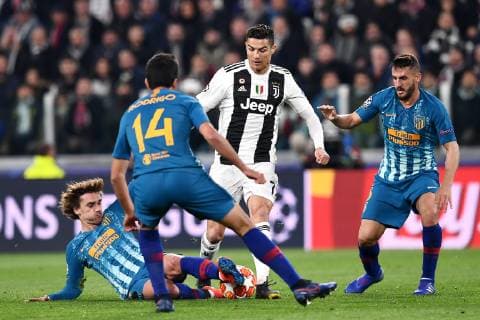 Db Torino 12 03 2019 - Champions League Juventus-Atletico Madrid foto Matteo Gribaudi Image nella foto: Cristiano Ronaldo-Antoine Griezmann 