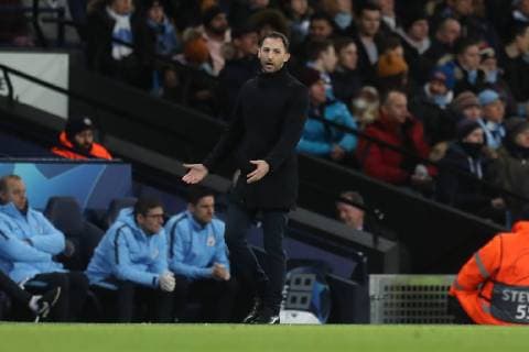 12.03.2019, Fussball, Saison 2018 2019, Champions League, Achtelfinale, Manchester City - FC Schalke 04 Cheftrainer Domenico TEDESCO (FC Schalke 04) Manchester Etihad Stadium Deutschland