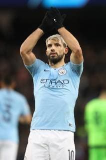 12.03.2019, Fussball, Saison 2018 2019, Champions League, Achtelfinale, Manchester City - FC Schalke 04 Sergio Agüero (Manchester City) Manchester Etihad Stadium Deutschland