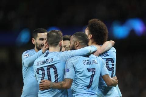 12.03.2019, Fussball, Saison 2018 2019, Champions League, Achtelfinale, Manchester City - FC Schalke 04 Manchester Etihad Stadium Deutschland