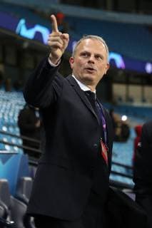 12.03.2019, Fussball, Saison 2018 2019, Champions League, Achtelfinale, Manchester City - FC Schalke 04 Jochen Schneider (FC Schalke 04) Manchester Etihad Stadium Deutschland