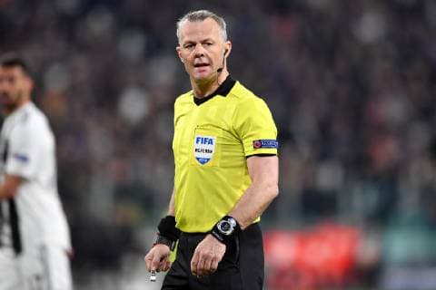 Referee Bjorn Kuipers looks on during the Uefa Champions League 2018 2019 round of 16 second leg football match between Juventus and Atletico Madrid at Juventus stadium, Turin, March, 12, 2019 Foto Andrea Staccioli Insidefoto andreaxstaccioli