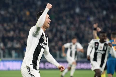 Mg Torino 12 03 2019 - Champions League Juventus-Atletico Madrid foto Matteo Gribaudi Image nella foto: esultanza gol Cristiano Ronaldo 