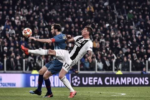 Photo LaPresse Marco Alpozzi March 12, 2019 Turin (Italy) soccer Juventus vs Atletico Madrid - Champions League Fourth Round - Stadio Allianz Stadium In the pic: Mario Mandzukic (Juventus F.C.);  Copyright: xMarcoxAlpozzi LaPresse LaPresse x