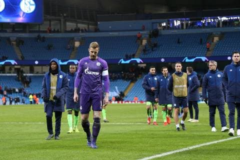 12.03.2019, Fussball, Saison 2018 2019, Champions League, Achtelfinale, Manchester City - FC Schalke 04 Ralf Fährmann (FC Schalke 04) Manchester Etihad Stadium Deutschland