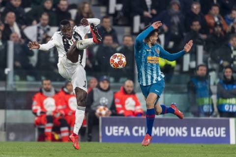 Blaise Matuidi (Juventus) Angel Martin Correa Martinez (Atletico de Madrid) during the Uefa Champions League Round of 16 - 2nd Leg match between Juventus 3-0 Atletico de Madrid at Allianz Stadium on March 12, 2019 in Torino , Italy. Noxthirdxpartyxsales  (99023210)