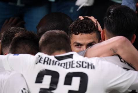 (190313) -- TURIN, March 13, 2019 (Xinhua) -- Juventus s Cristiano Ronaldo celebrates after scoring during the UEFA Champions League round 16 second leg match between Juventus and Atletico Madrid in Turin, Italy, Mar.12, 2018. Juventus won 3-0. (Xinhua Alberto Lingria) (SP)ITALY-TURIN-SOCCER-UEFA CHAMPIONS LEAGUE-JUVENTUS VS ATLETICO MADRID 