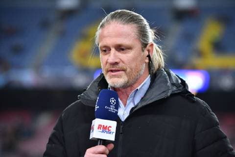 Ex player Emmanuel Petit of FC Barcelona Barca during the champions league, football match between FC Barcelona and Olympique Lyon on March 13, 2019 at Camp Nou stadium in Barcelona, Spain Cordon Press
