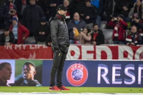 12.03.2019, xkvx, Fussball UEFA Champions League, FC Bayern Muenchen - FC Liverpool - Pressekonferenz und Training emspor, v.l. Head Coach Trainer Juergen Klopp (FC Liverpool) (DFL DFB REGULATIONS PROHIBIT ANY USE OF PHOTOGRAPHS as IMAGE SEQUENCES and or QUASI-VIDEO) Muenchen