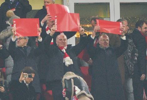 Uli HOENESS (FCB President ), FCB President and chairman, Karl-Heinz RUMMENIGGE (CEO, Vorstandsvorsitzender FCB AG) FC BAYERN MUNICH - FC LIVERPOOL UEFA Football Champions League , Munich, March 13, 2019, Season 2018 2019, round of last 16, FCB, Reds, Bavaria, Photographer: Peter Schatz