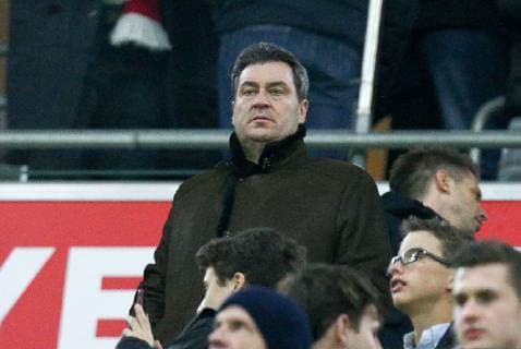 Bayerischer Ministerpräsident Markus Soeder, FC Bayern Muenchen vs. Liverpool FC, Fussball, Champions League, Achtelfinale, 13.03.2019 Muenchen Bayern Deutschland