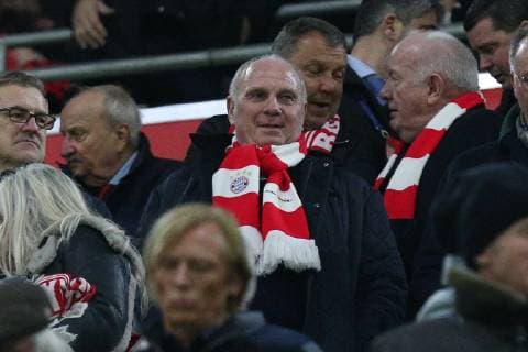 Praesident Uli Hoeness (FC Bayern Muenchen), FC Bayern Muenchen vs. Liverpool FC, Fussball, Champions League, Achtelfinale, 13.03.2019 Muenchen Bayern Deutschland