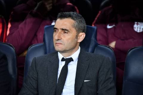 FC Barcelona Barca coach Valverde during the football match, champions league, between FC barcelona and Olympique Lyon on March 13, 2019 at Camp Nou stadium in Barcelona, Spain. Cordon Press
