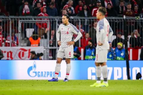 v.li. Virgil van Dijk (FC Liverpool) und Roberto Firmino (FC Liverpool) unzufrieden GER, Fussball, UEFA Champions League, FC Bayern Muenchen - FC Liverpool, 13.03.2019 Muenchen Copyright: xTomxWellerx xEibner-Pressefotox EP_eer