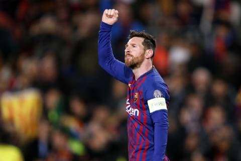 Lionel Messi of FC Barcelona Barca during the UEFA Champions League round of 16 match between FC Barcelona and Olympique Lyonnais at Camp Nou on March 13, 2019 in Barcelona, Spain UEFA Champions League 2018 2019 xVIxVIxImagesx xMauricexvanxSteenxIVx 13897768