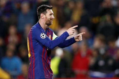 Lionel Messi of FC Barcelona Barca during the UEFA Champions League round of 16 match between FC Barcelona and Olympique Lyonnais at Camp Nou on March 13, 2019 in Barcelona, Spain UEFA Champions League 2018 2019 xVIxVIxImagesx xMauricexvanxSteenxIVx 13897798
