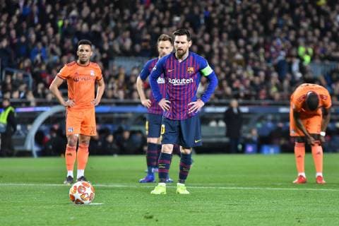 Leo Messi of FC Barcelona Barca in action during the Champions League, football match between FC Barcelona vs Olympique Lyon on March 13, 2019 at Camp Nou stadium in Barcelona, Spain Cordon Press
