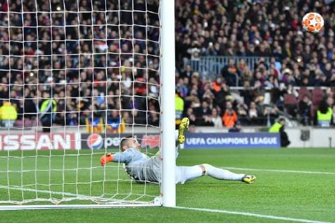 Anthony Lopes of Olympique Lyon in action during the Champions League, football match between FC Barcelona Barca vs Olympique Lyon on March 13, 2019 at Camp Nou stadium in Barcelona, Spain Cordon Press