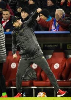 München, 13.03.2019 Torjubel: Trainer Jürgen Klopp (Liverpool) FC Bayern München - FC Liverpool
