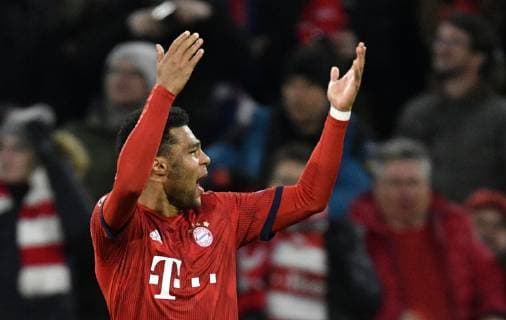 TOR zum 1:1 Serge Gnabry FC Bayern München Torjubel Champions League CL Achtelfinale Rückspiel FC Bayern München FCB vs FC Liverpool 13.03.2018 DFL REGULATIONS PROHIBIT ANY USE OF PHOTOGRAPHS AS IMAGE SEQUENCES AND OR QUASI-VIDEO FC Bayern München FCB vs FC Liverpool