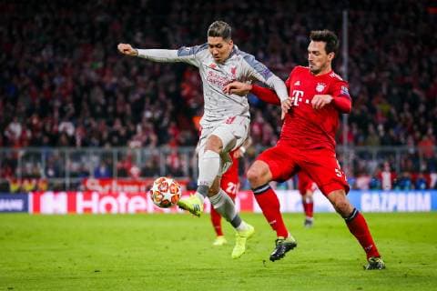 v. li. im Zweikampf ÊRoberto Firmino (FC Liverpool) und Mats Hummels (FC Bayern Muenchen) GER, Fussball, UEFA Champions League, FC Bayern Muenchen - FC Liverpool, 13.03.2019 Muenchen Copyright: xTomxWellerx xEibner-Pressefotox EP_eer