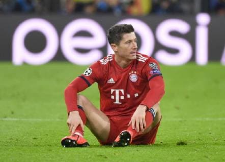 Fussball, Herren, Saison 2018 2019, Champions League (Achtelfinale, Rückspiel), FC Bayern München - FC Liverpool, Robert Lewandowski (Bayern München), 13.03. 2019, Copyright: xMatthiasxKochx