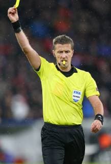 SOCCER - CL, Bayern vs Liverpool MUNICH,GERMANY,13.MAR.19 - SOCCER - UEFA Champions League, round of 16, FC Bayern Muenchen vs Liverpool FC. Image shows referee Daniele Orsato (ITA). GEPAxpictures xThomasxBachun