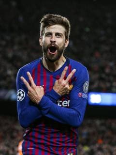 Gerard Pique of FC Barcelona Barca during the UEFA Champions League round of 16 match between FC Barcelona and Olympique Lyonnais at Camp Nou on March 13, 2019 in Barcelona, Spain UEFA Champions League 2018 2019 xVIxVIxImagesx xMauricexvanxSteenxIVx 13899076