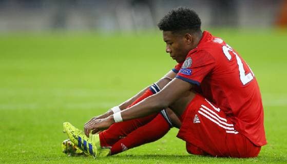 SOCCER - CL, Bayern vs Liverpool MUNICH,GERMANY,13.MAR.19 - SOCCER - UEFA Champions League, round of 16, FC Bayern Muenchen vs Liverpool FC. Image shows the disappointment of David Alaba (Bayern). GEPAxpictures xThomasxBachun