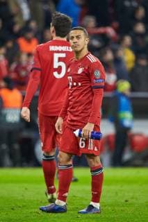 Deutschland, Muenchen 13.03.2019, UEFA Champions League - 2018 19 Season, Round of 16, Second leg, FC Bayern Muenchen- Liverpool FC, Thiago (FCB) enttaeuscht , ( DeFodi501