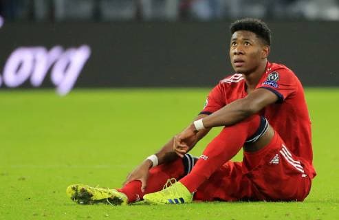 13.03.2019, CL, Champions League, Achtelfinale Rueckspiel, FC Bayern Muenchen vs FC Liverpool, Allianz Arena Muenchen , Fussball, im Bild: David Alaba (FCB) DFL REGULATIONS PROHIBIT ANY USE OF PHOTOGRAPHS AS IMAGE SEQUENCES AND OR QUASI VIDEO.