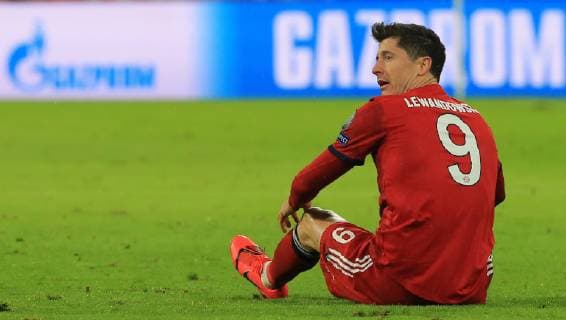13.03.2019, CL, Champions League, Achtelfinale Rueckspiel, FC Bayern Muenchen vs FC Liverpool, Allianz Arena Muenchen , Fussball, im Bild: Robert Lewandowski (FCB) DFL REGULATIONS PROHIBIT ANY USE OF PHOTOGRAPHS AS IMAGE SEQUENCES AND OR QUASI VIDEO.