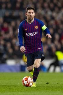 13.03.2019, xslx, Fussball Champions League, FC Barcelona Barca - Olympique Lyon emspor, v.l. Lionel Messi (FC Barcelona) (DFL DFB REGULATIONS PROHIBIT ANY USE OF PHOTOGRAPHS as IMAGE SEQUENCES and or QUASI-VIDEO) Barcelona