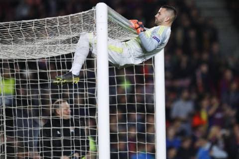 Anthony Lopes (Lyon), MARCH 13, 2019 - Football Soccer : UEFA Champions League Round of 16 2nd leg match between FC Barcelona Barca 5-1 Olympique Lyonnais at Camp Nou stadium in Barcelona, Spain. Noxthirdxpartyxsales  (99114091)