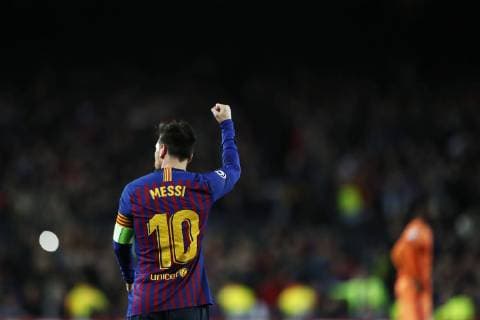Lionel Messi (Barcelona), MARCH 13, 2019 - Football Soccer : UEFA Champions League Round of 16 2nd leg match between FC Barcelona Barca 5-1 Olympique Lyonnais at Camp Nou stadium in Barcelona, Spain. Noxthirdxpartyxsales  (99114603)