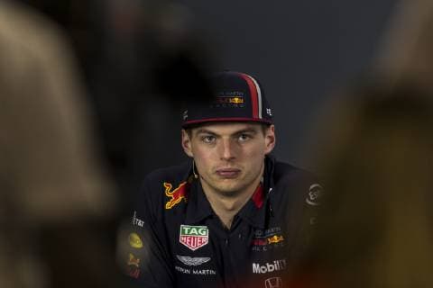 14th March 2019, Melbourne Grand Prix Circuit, Melbourne, Australia; Melbourne Formula One Grand Prix, Arrivals and press conference PK Pressekonferenz The number 33 Aston Martin Red Bull driver Max Verstappen during the press conference  ActionPlus12114492 StephenxBlackberry