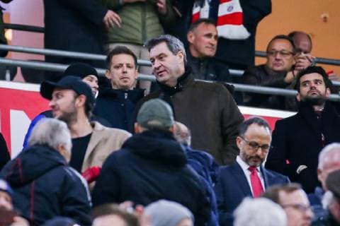 Ministerpraesident von Bayern Markus Soeder auf der Tribuene GER, Fussball, UEFA Champions League, FC Bayern Muenchen - FC Liverpool, 13.03.2019 Muenchen Copyright: xTomxWellerx xEibner-Pressefotox EP_eer