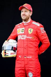 Formel 1, GP Australien, Fotoshooting March 14, 2019 - Melbourne, Victoria, Australia - Sebastian Vettel of Germany and Scuderia Ferrari poses for a portrait during a photo session ahead of the Australian Formula 1 Grand Prix at Albert Park on March 14, 2019 in Melbourne, Australia F1 Grand Prix of Australia - Previews  - ZUMAn230 20190314_zaa_n230_064 Copyright: xMorganxHancockx