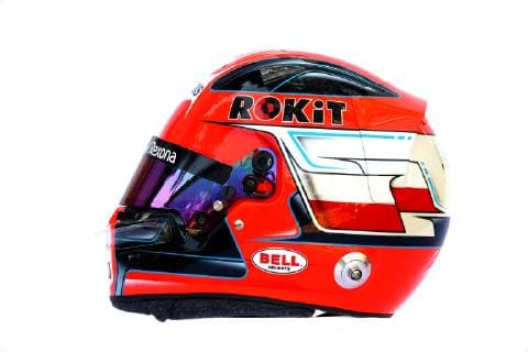 Photo4 LaPresse 14 03 2019 Melbourne, Australia Grand Prix Formula One Australia 2019 In the pic: The helmet of Robert Kubica (POL) Williams Racing FW42  Copyright: xPhoto4 LaPressex