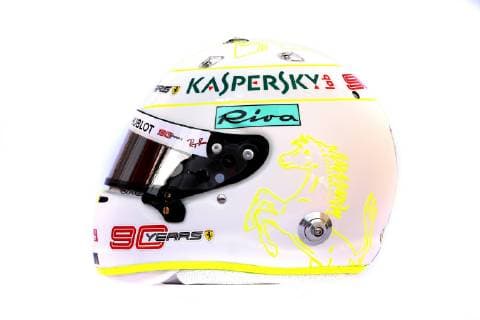 Photo4 LaPresse 14 03 2019 Melbourne, Australia Grand Prix Formula One Australia 2019 In the pic: The helmet of Sebastian Vettel (GER) Scuderia Ferrari SF90  Copyright: xPhoto4 LaPressex