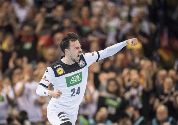 Jubel Patrick GROETZKI (GER) Halbfinale Deutschland (GER) - Norwegen (NOR) 25 - 31, am 25.01.2019 in Hamburg Deutschland. Handball Weltmeisterschaft 2019, vom 10.01. - 27.01.2019 in Deutschland Daenemark.