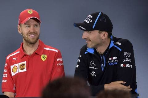 KUBICA Robert F1 Team Williams mit VETTEL F1 GP Australien 2019 Pressekonferenz am 14. 03. 2019 in Melbourne