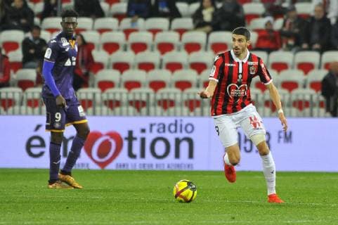 Pierre Lees Melou (OGC Nice) FOOTBALL : OGC Nice vs Toulouse FC - Ligue 1 conforama - Nice - 15 03 2019 NorbertScanella Panoramic 