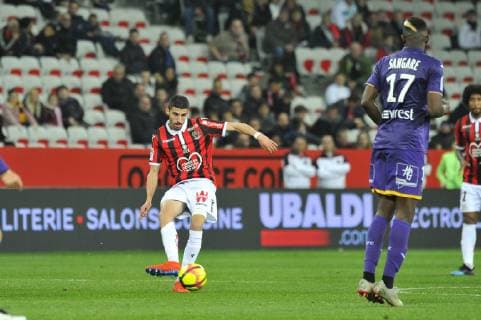 Pierre Lees Melou (OGC Nice) FOOTBALL : OGC Nice vs Toulouse FC - Ligue 1 conforama - Nice - 15 03 2019 NorbertScanella Panoramic 